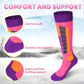 Soared Winter Ski Socks Snowboard Snow Warm Knee Over the Calf OTC High Performance 2 Pairs for Kids Womens Mens SOARED