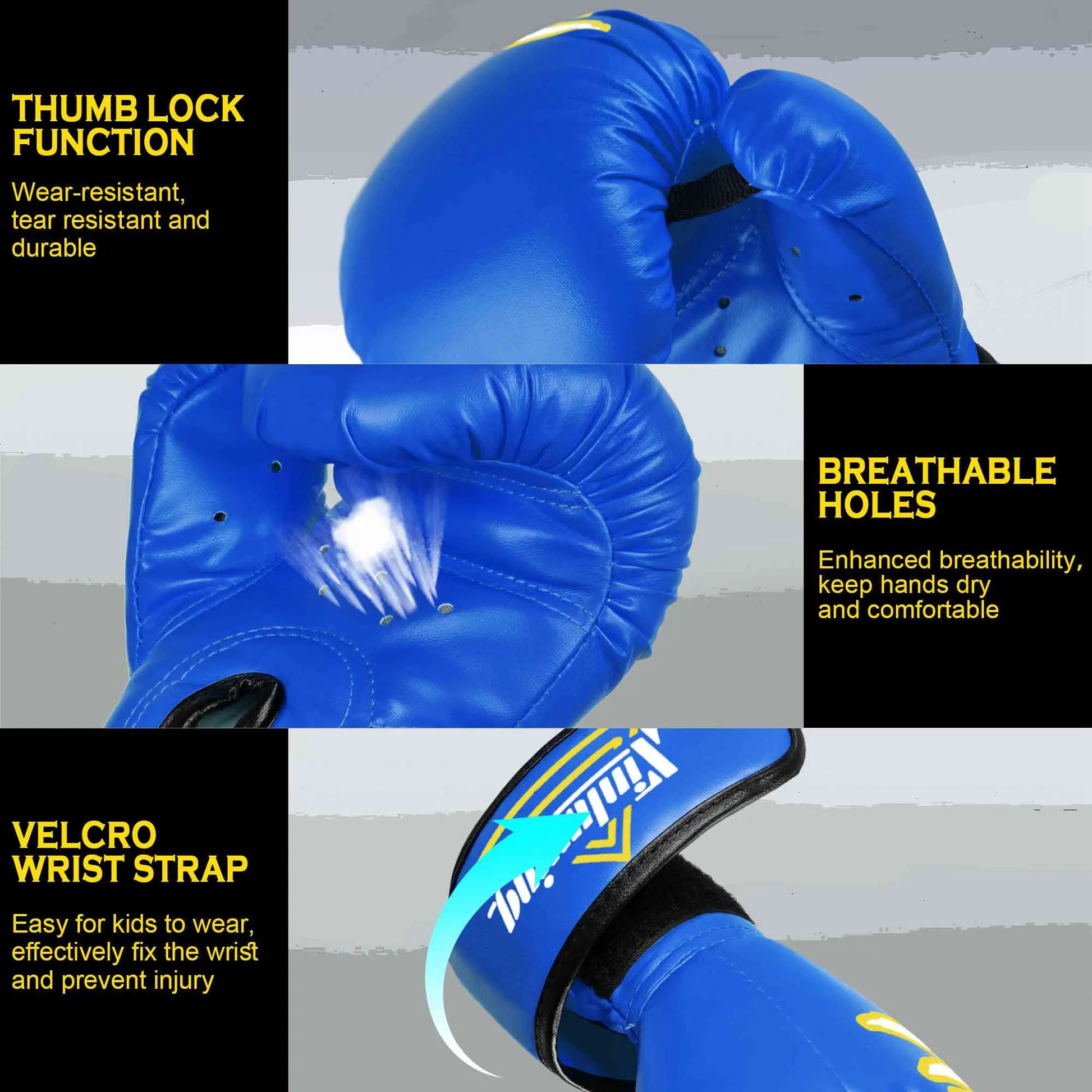 Xinluying Kids Boxing Gloves Punching Bag Kickboxing Training MMA Muay Thai for Boys Girls Xinluying