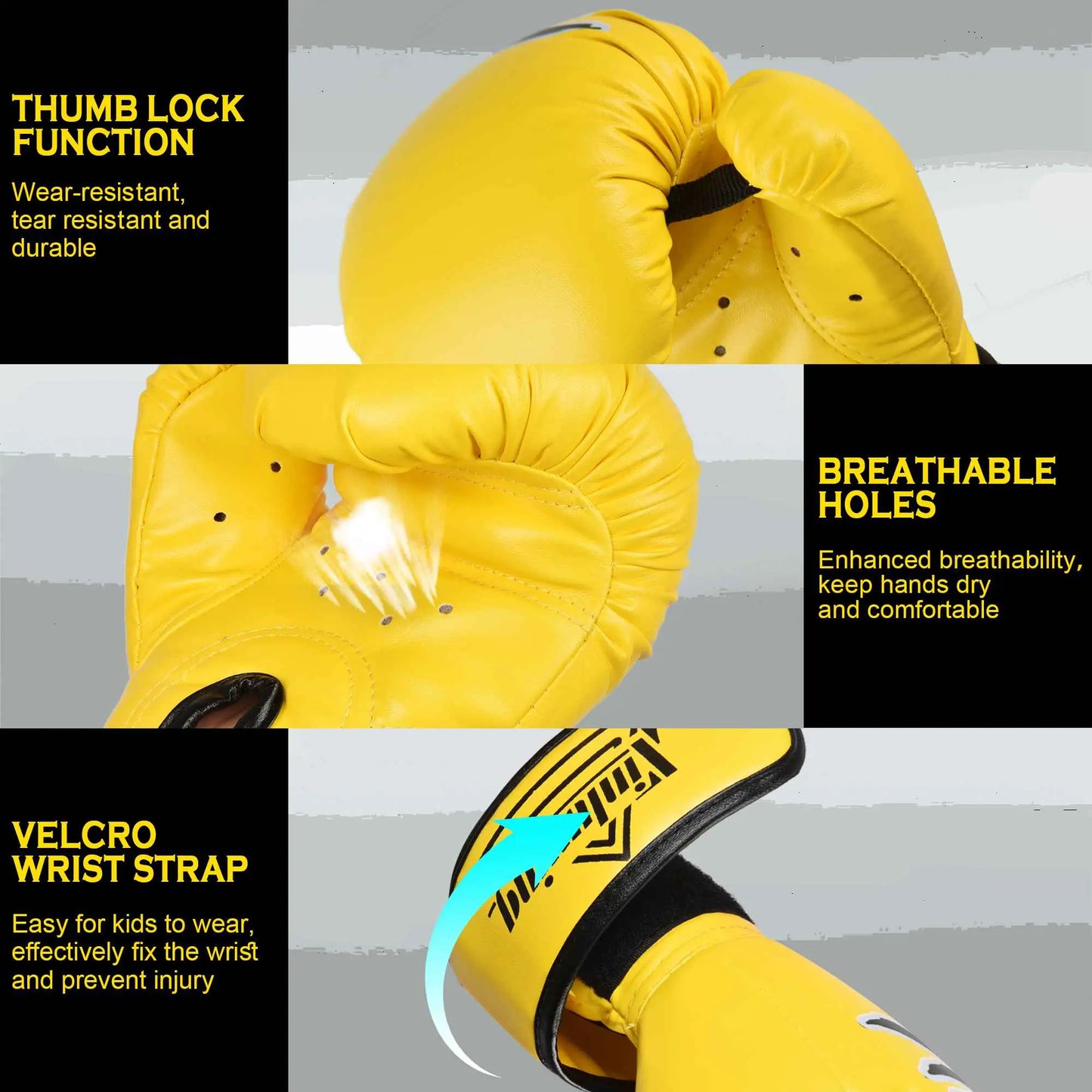 Xinluying Kids Boxing Gloves Punching Bag Kickboxing Training MMA Muay Thai for Boys Girls Xinluying