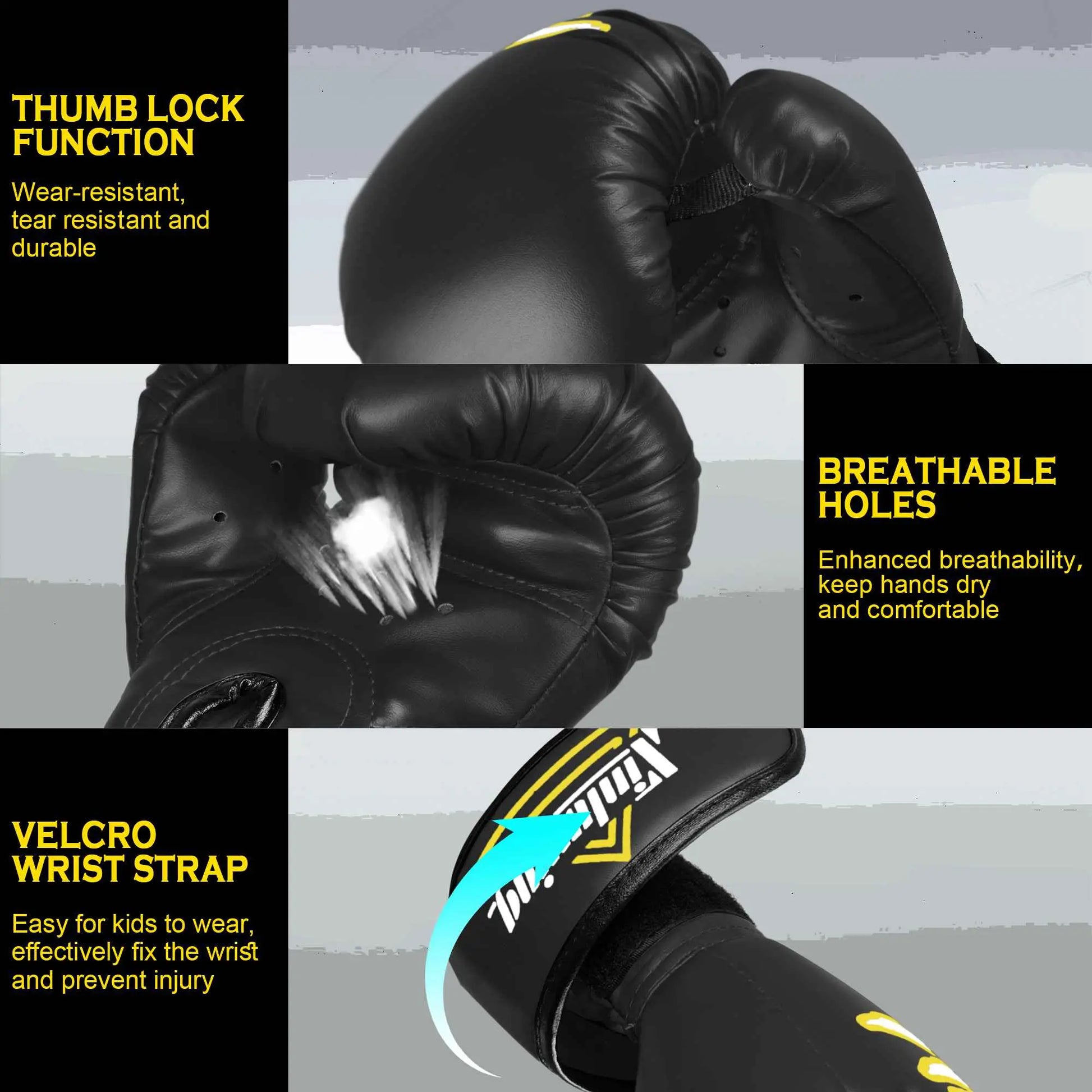 Xinluying Kids Boxing Gloves Punching Bag Kickboxing Training MMA Muay Thai for Boys Girls Xinluying