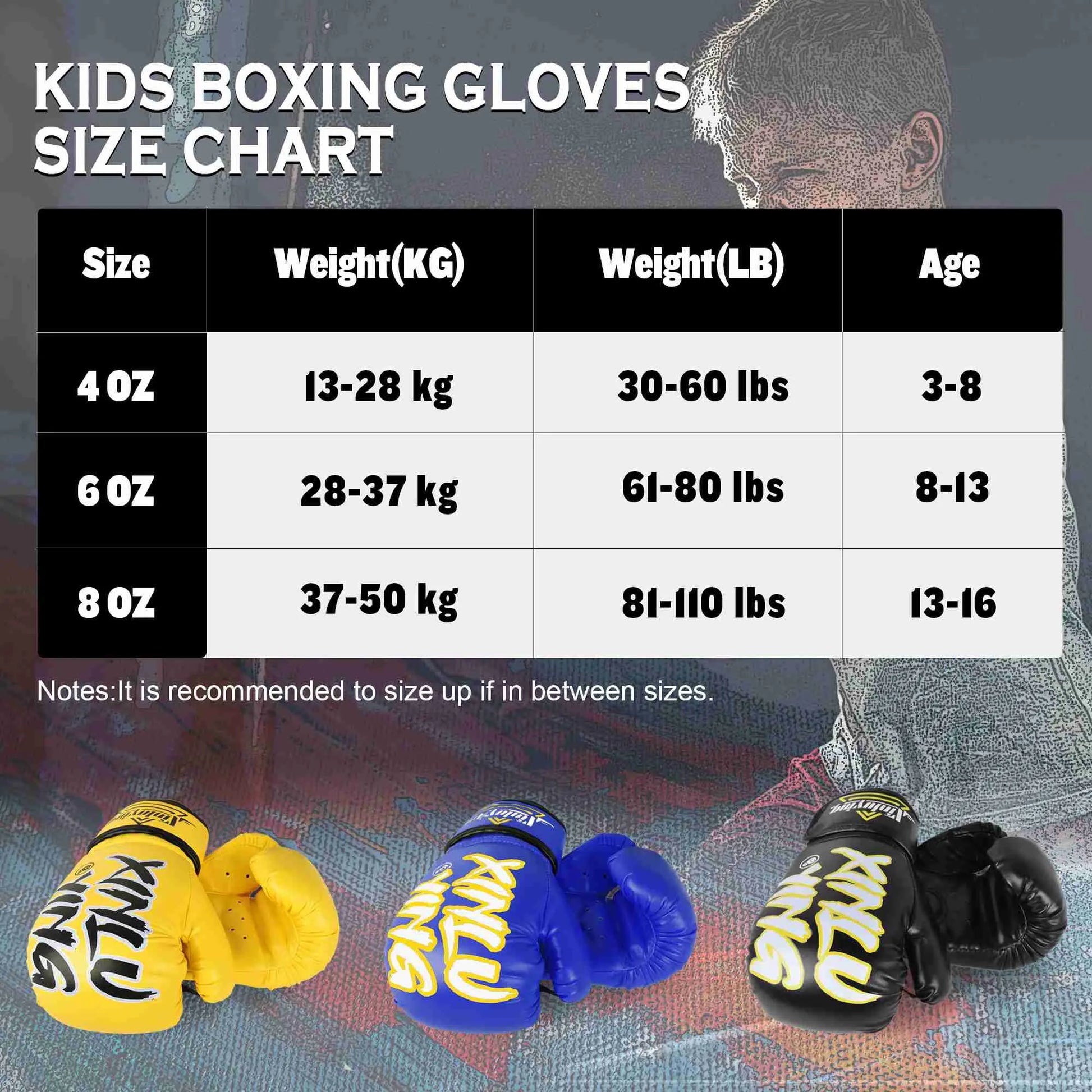 Xinluying Kids Boxing Gloves Punching Bag Kickboxing Training MMA Muay Thai for Boys Girls Xinluying