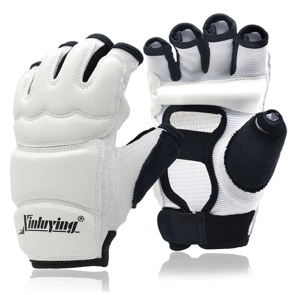 Xinluying Punch Bag Taekwondo Karate Gloves for Sparring Martial Arts Boxing Training Fingerless Women Kids Xinluying