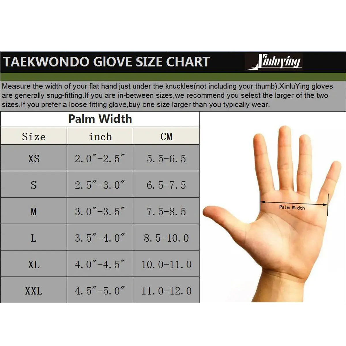 Xinluying Punch Bag Taekwondo Karate Gloves for Sparring Martial Arts Boxing Training Fingerless Women Kids Xinluying