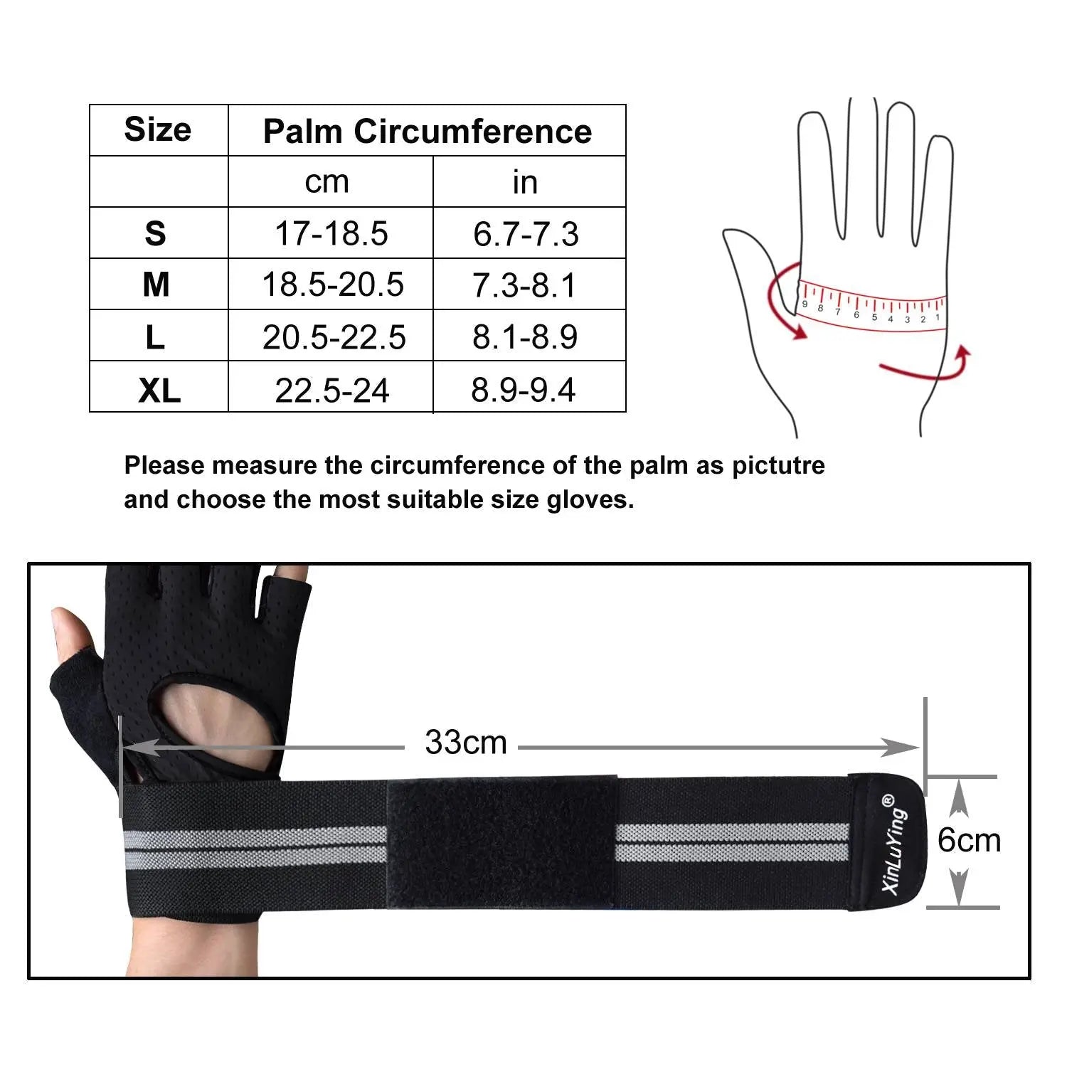 Xinluying Workout Gloves for Men Women - Gym Training Gloves for Fitness Exercise Weight Lifting Crossfit Bodybuilding Xinluying