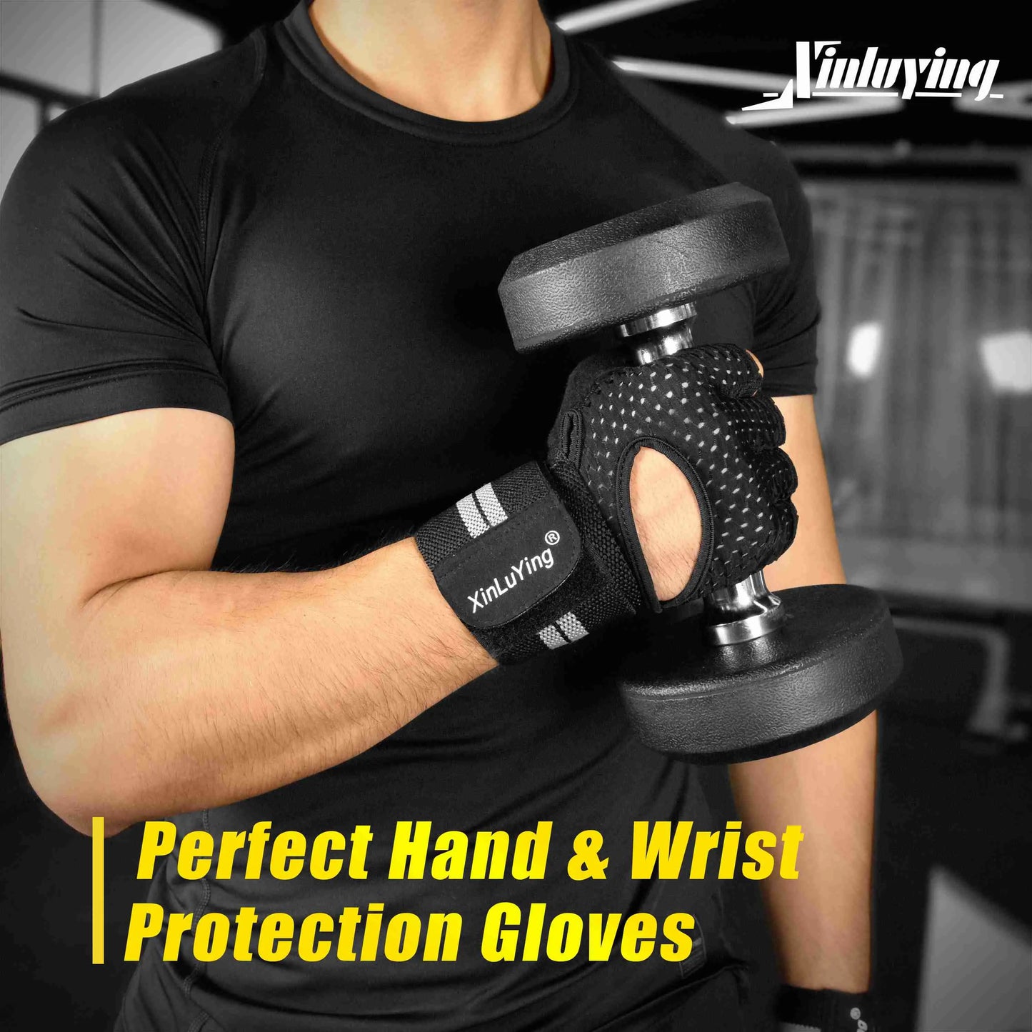 Xinluying Workout Gloves for Men Women - Gym Training Gloves for Fitness Exercise Weight Lifting Crossfit Bodybuilding Xinluying