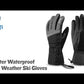 MCTi Ski Gloves,Winter Waterproof Snowboard Snow 3M Thinsulate Warm Touchscreen Cold Weather Women Gloves Wrist Leashes
